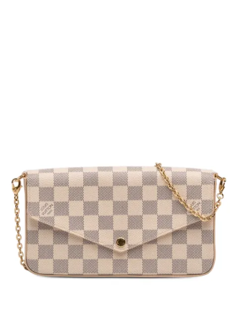 Louis Vuitton Pre-Owned 2021-2025 Damier Azur Pochette Felicie crossbody bag