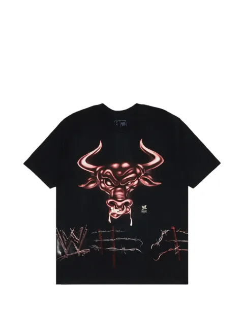 Travis Scott x WWE know your role printed T-shirt