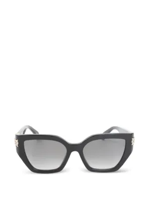 CHOPARD ショパール オーバルビジューフレームサングラス アイウェア SCHB67S ブラウン/ゴールド レディース CHOPARD EYEWEAR（ショパール・アイウェア）ウィメンズ - FARFETCH