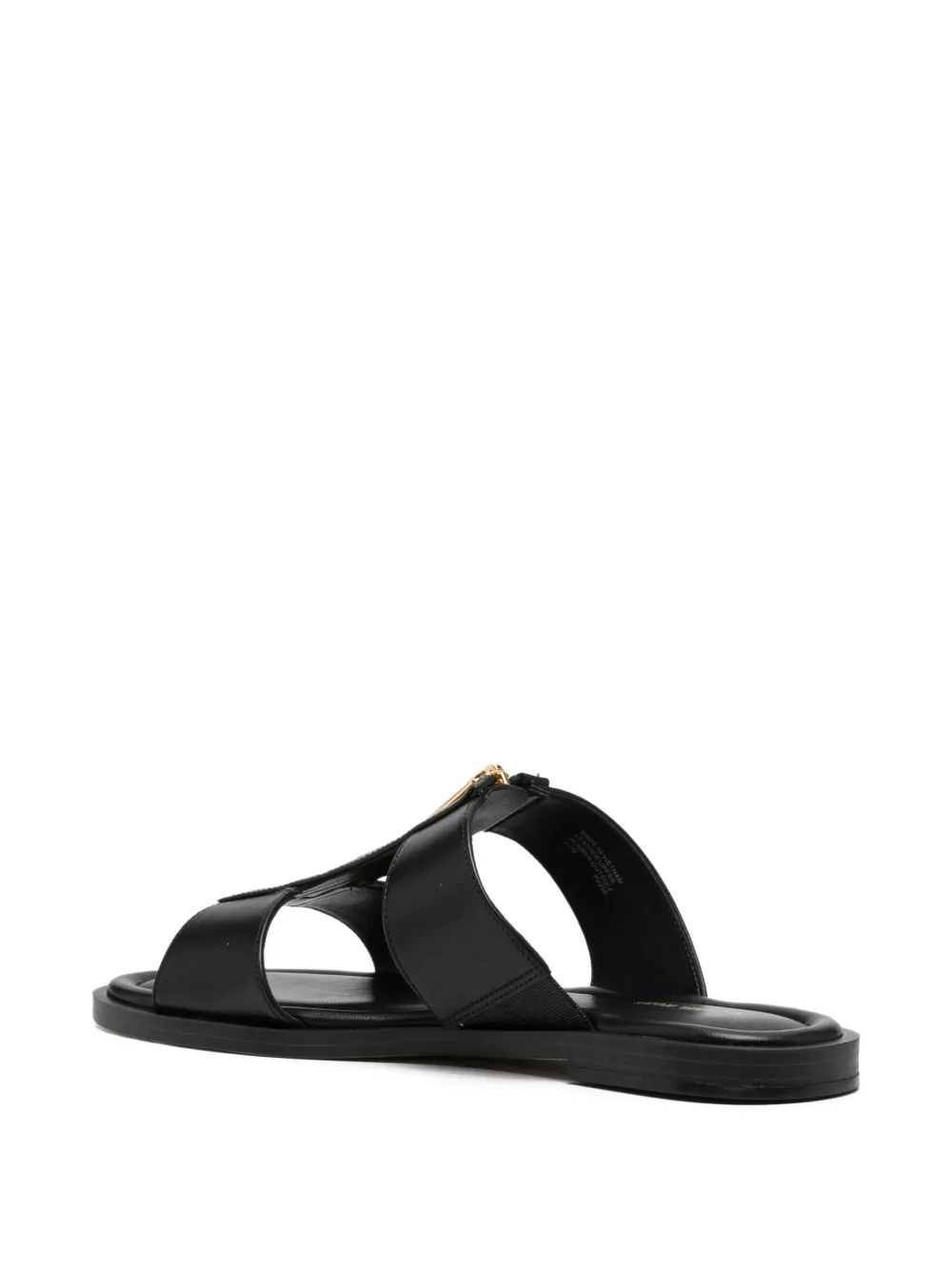 Michael Kors Berkley leren sandalen Zwart