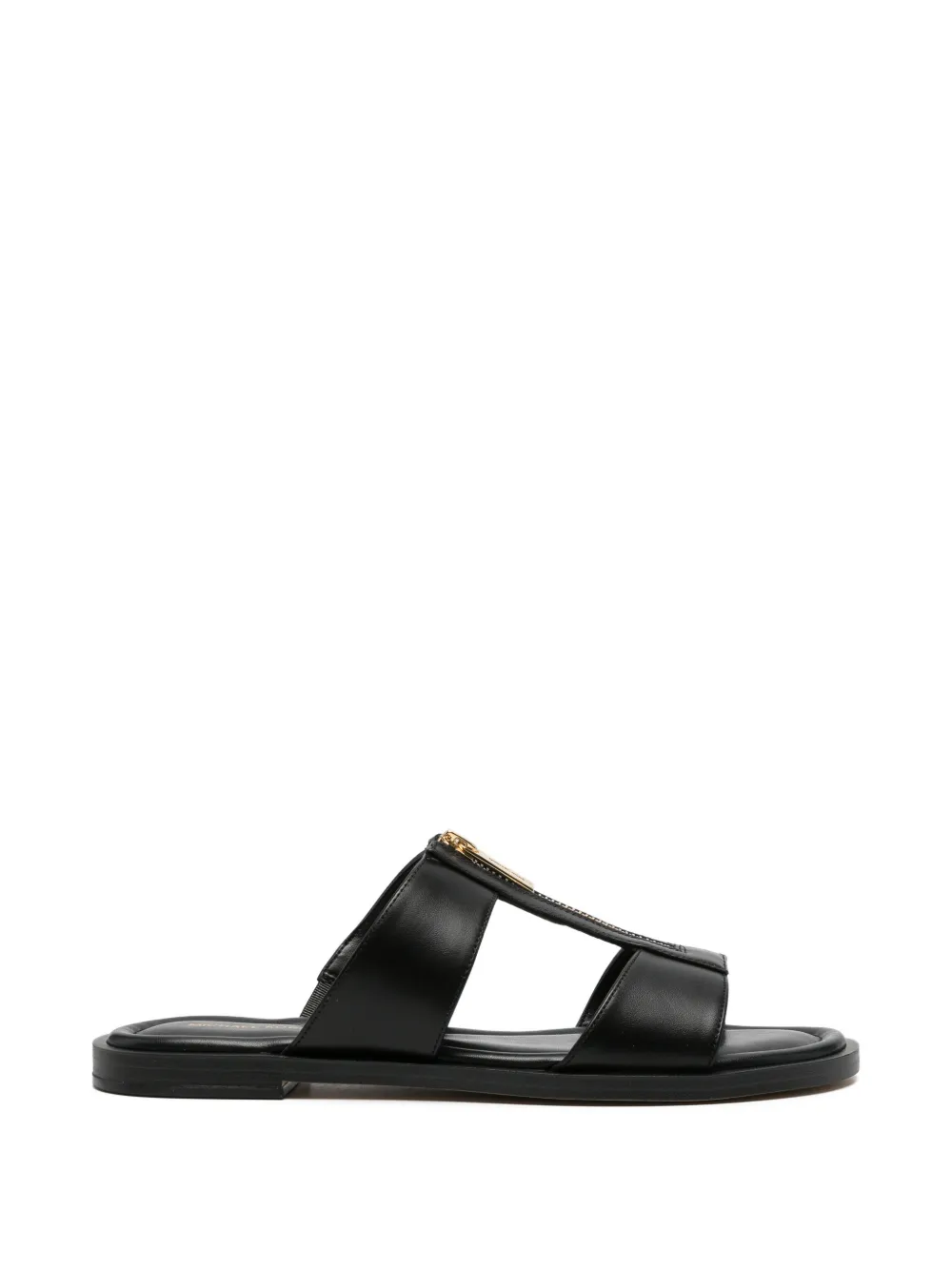 Michael Michael Kors Berkley zip leather sandals - Nero