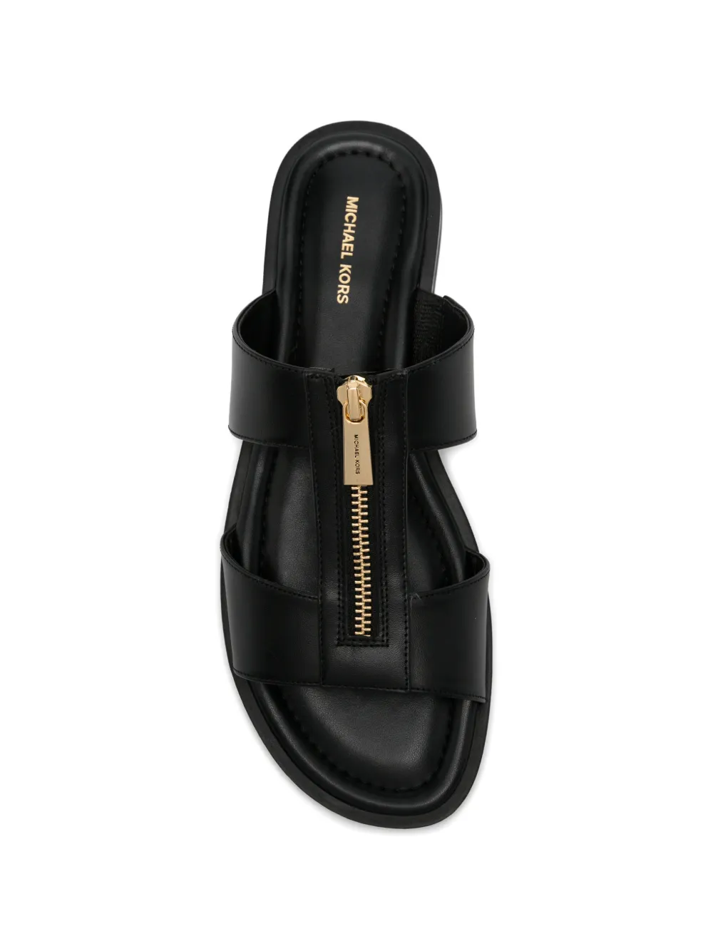 Michael Kors Berkley leren sandalen Zwart