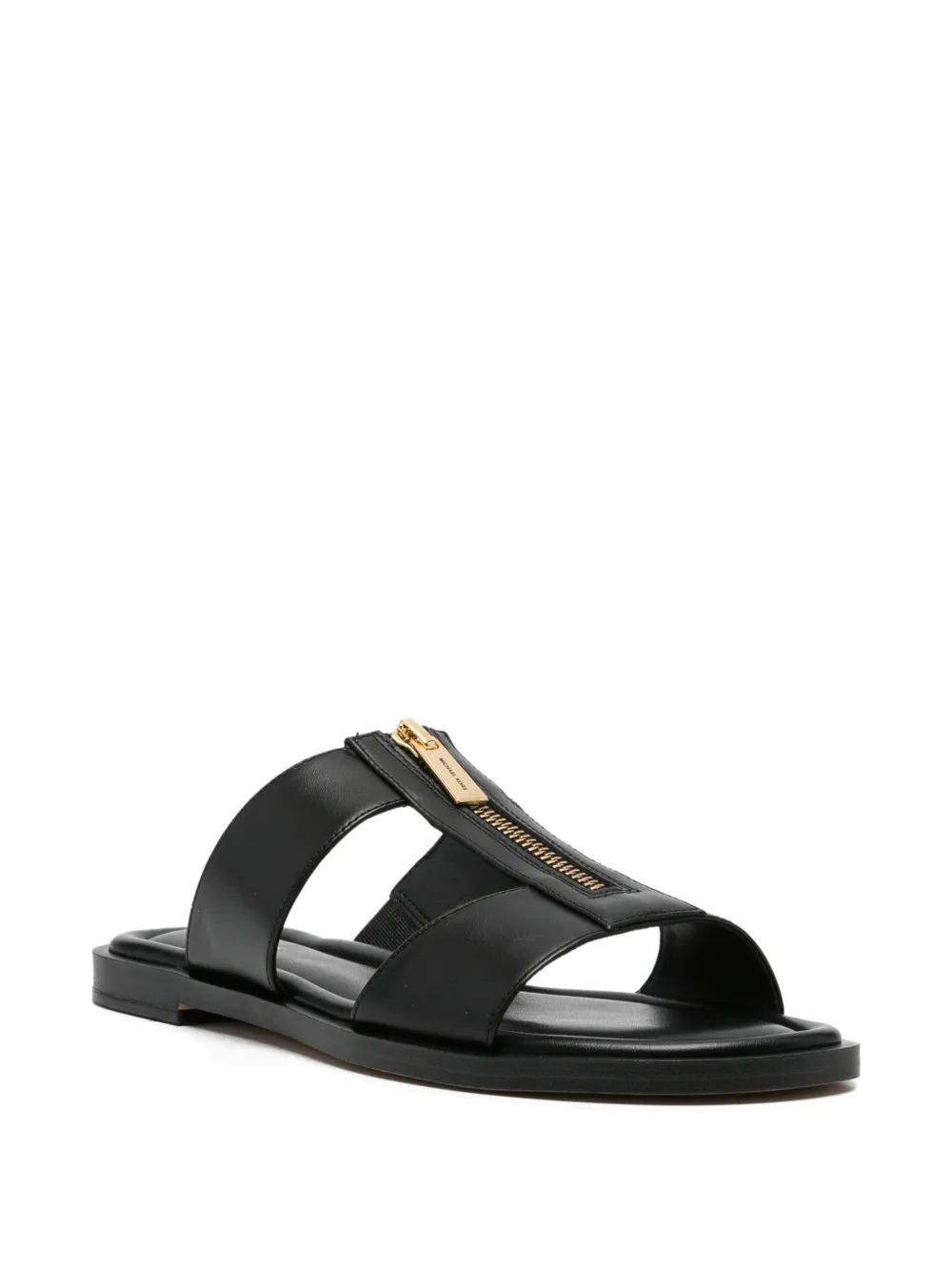 Michael Kors Berkley leren sandalen Zwart