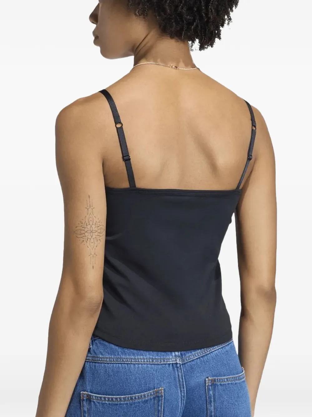 adidas Top verfraaid met logo Zwart