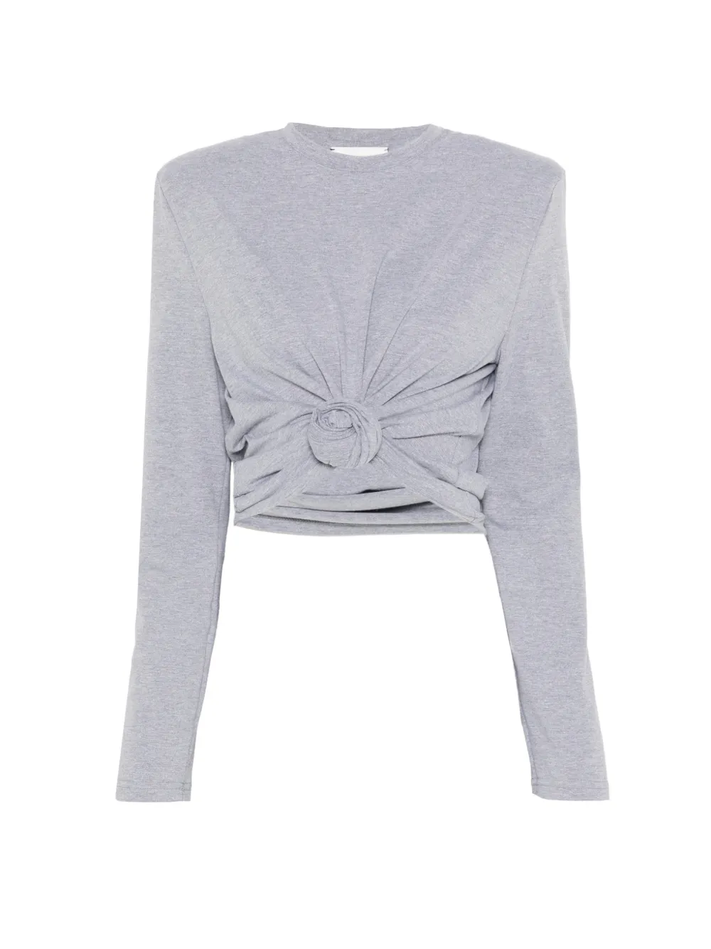 Magda Butrym knotted T-shirt - Grigio