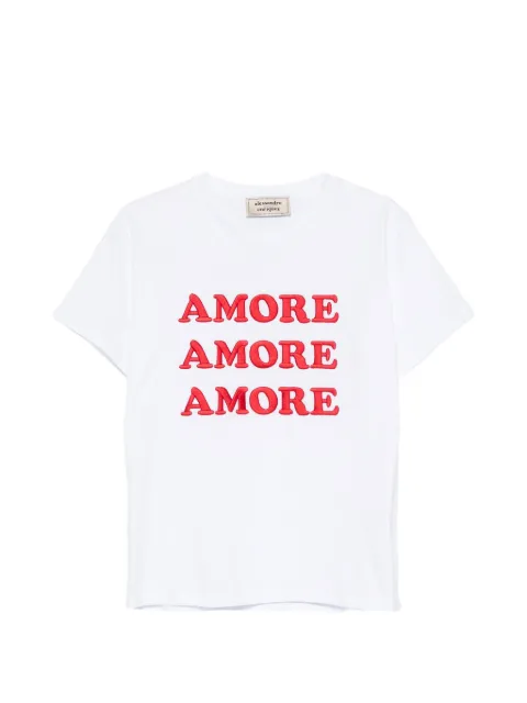 alessandro enriquez t-shirt à slogan brodé