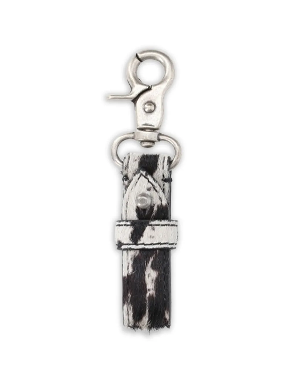 Represent cowhide keyring - Weiß