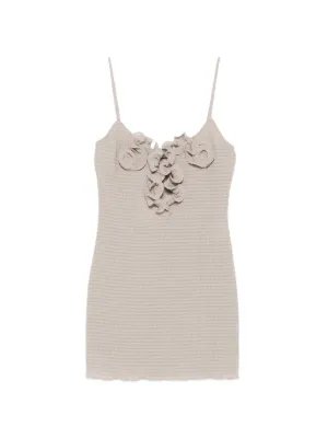 Giuseppe Di Morabito bustier-style crystal-embellished Mini Dress | Grey |  FARFETCH