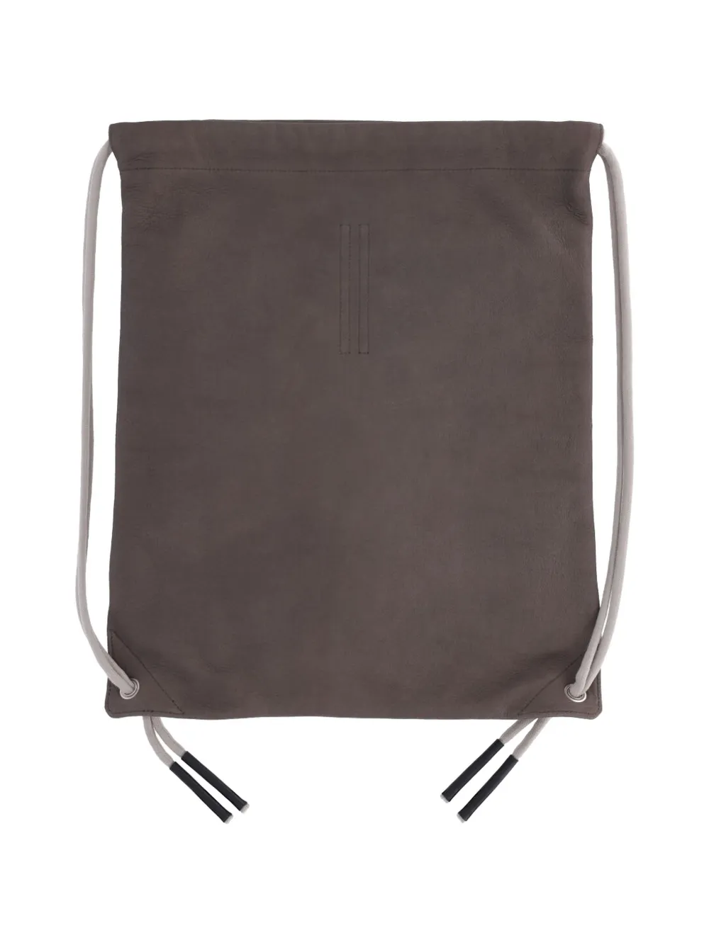 Rick Owens Drawstring Leather Backpack - Brown 