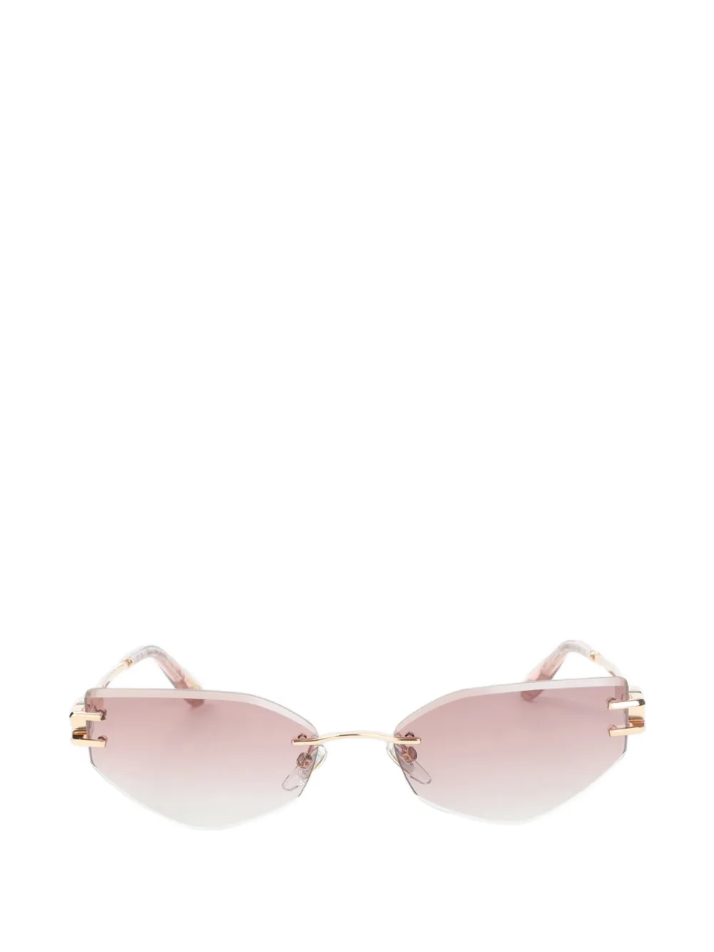 Chopard Eyewear square rimless sunglasses - Rosa