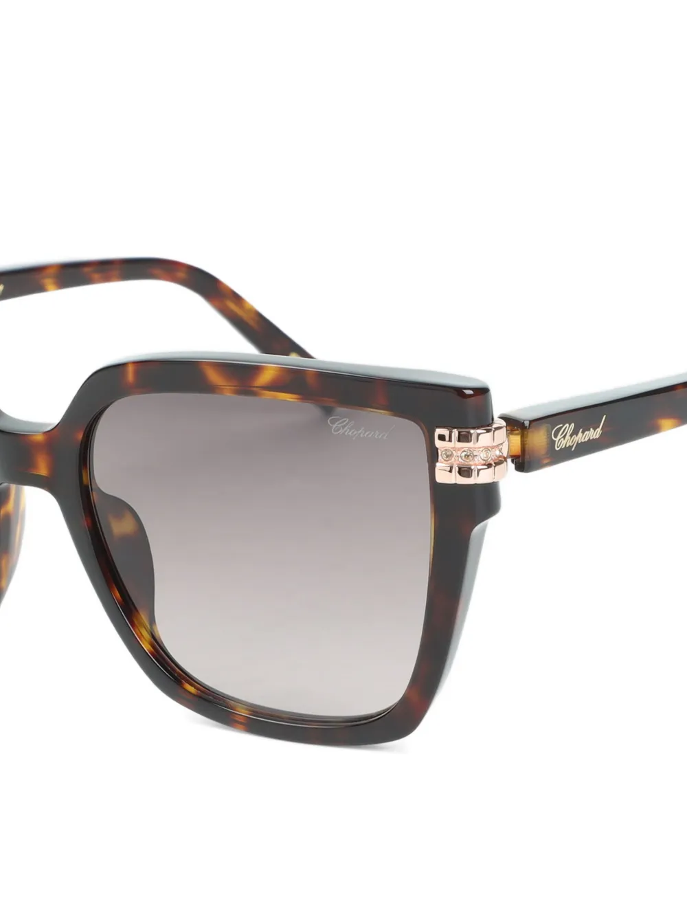  Chopard Eyewear Havana Detail Sunglasses - Brown 