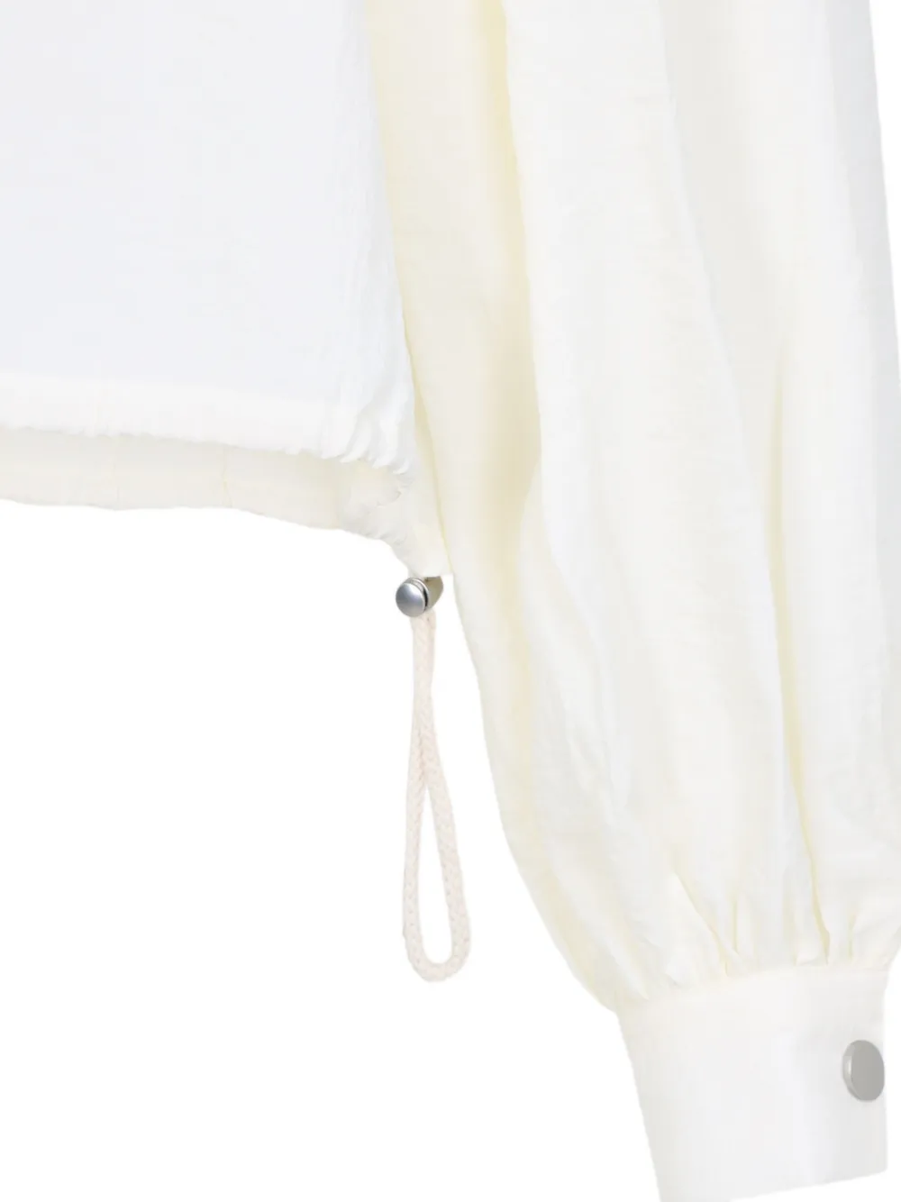  Co Drawstring Gathered Blouse - White 