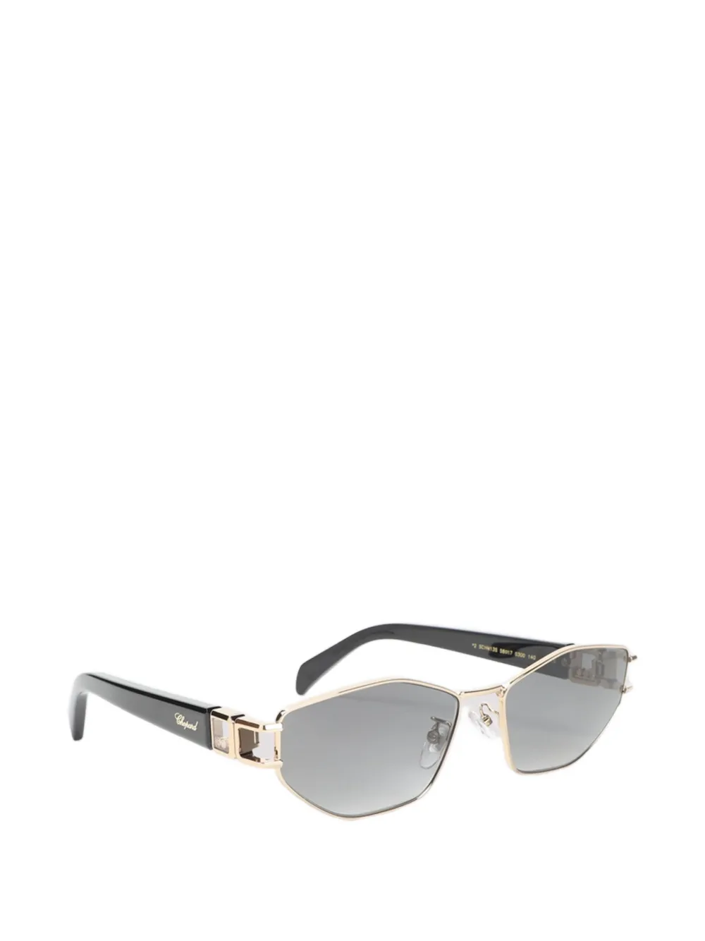 Chopard Eyewear geometric metal sunglasses - Oro
