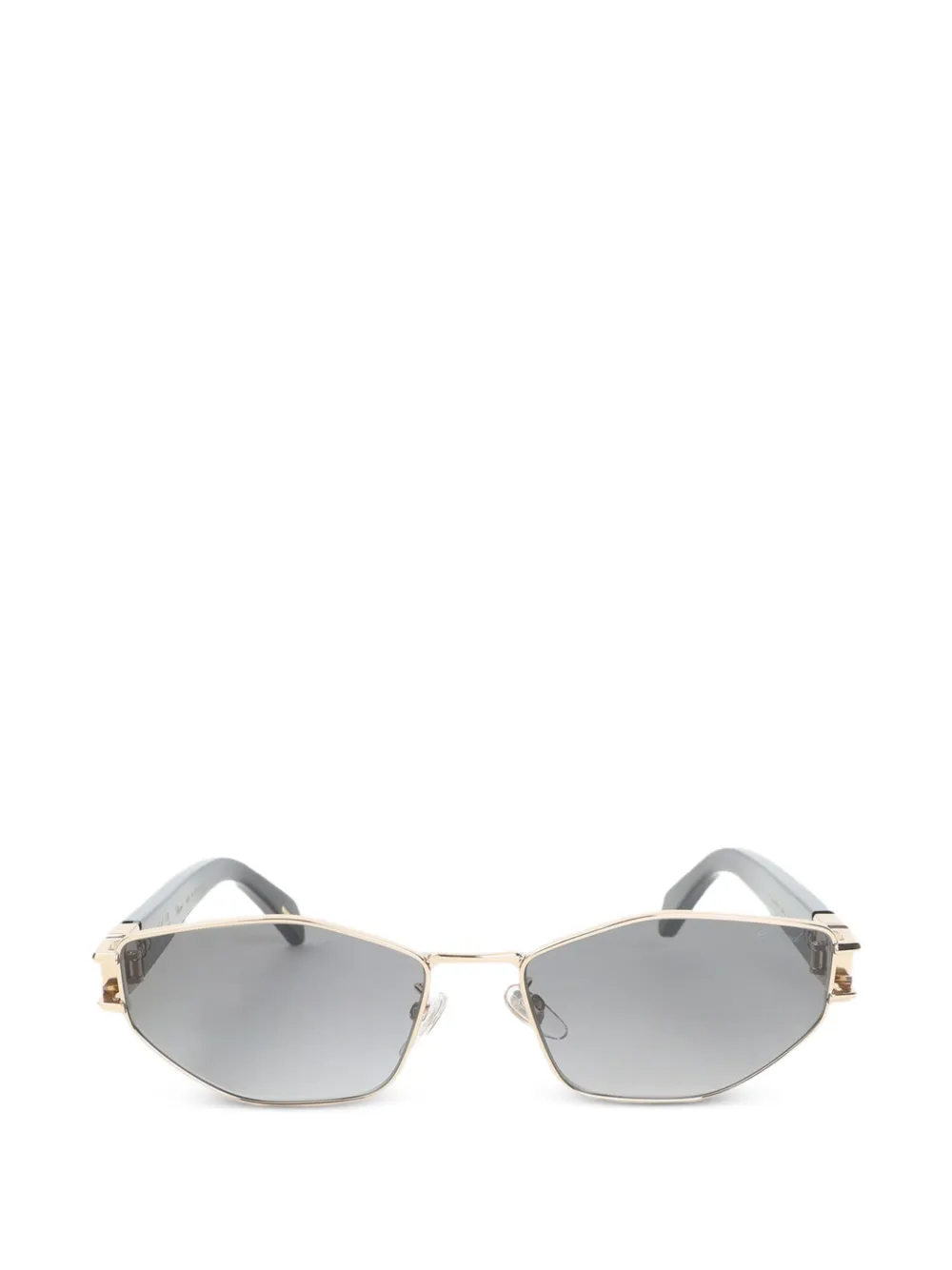 Chopard Eyewear geometric metal sunglasses - Oro