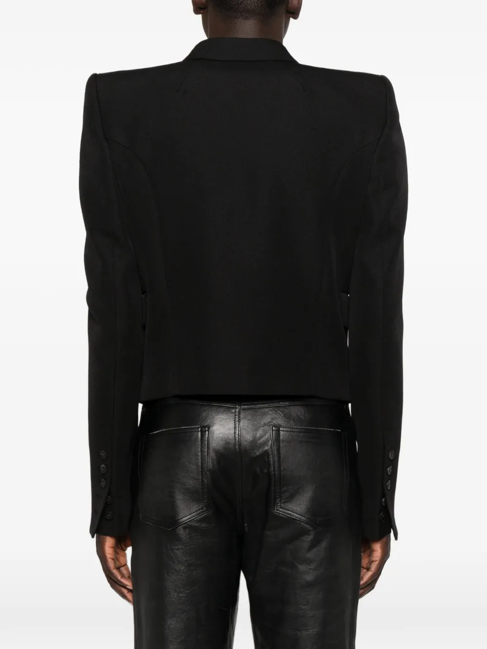 Rick Owens Double-breasted Blazer In Black