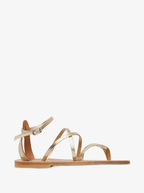 K. Jacques Epicure multi-strap leather flat sandals