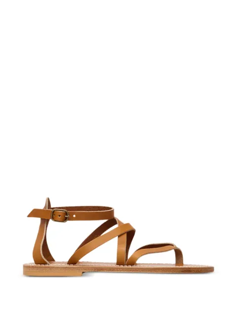 K. Jacques Epicure multi-strap leather flat sandals