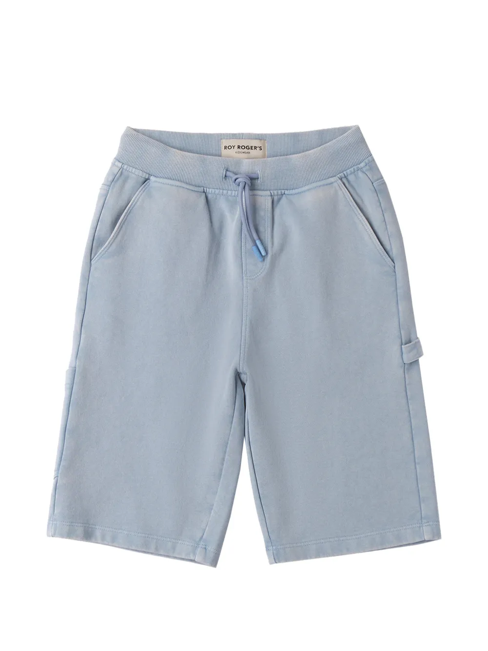 Roy Rogers Kids drawstring denim shorts - Blu