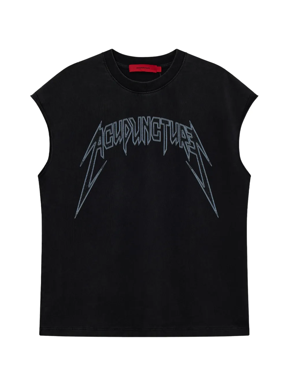 ACUPUNCTURE 1993 stud-embellished logo-print T-shirt - Nero