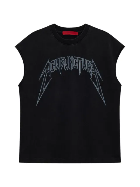 ACUPUNCTURE 1993 stud-embellished logo-print T-shirt