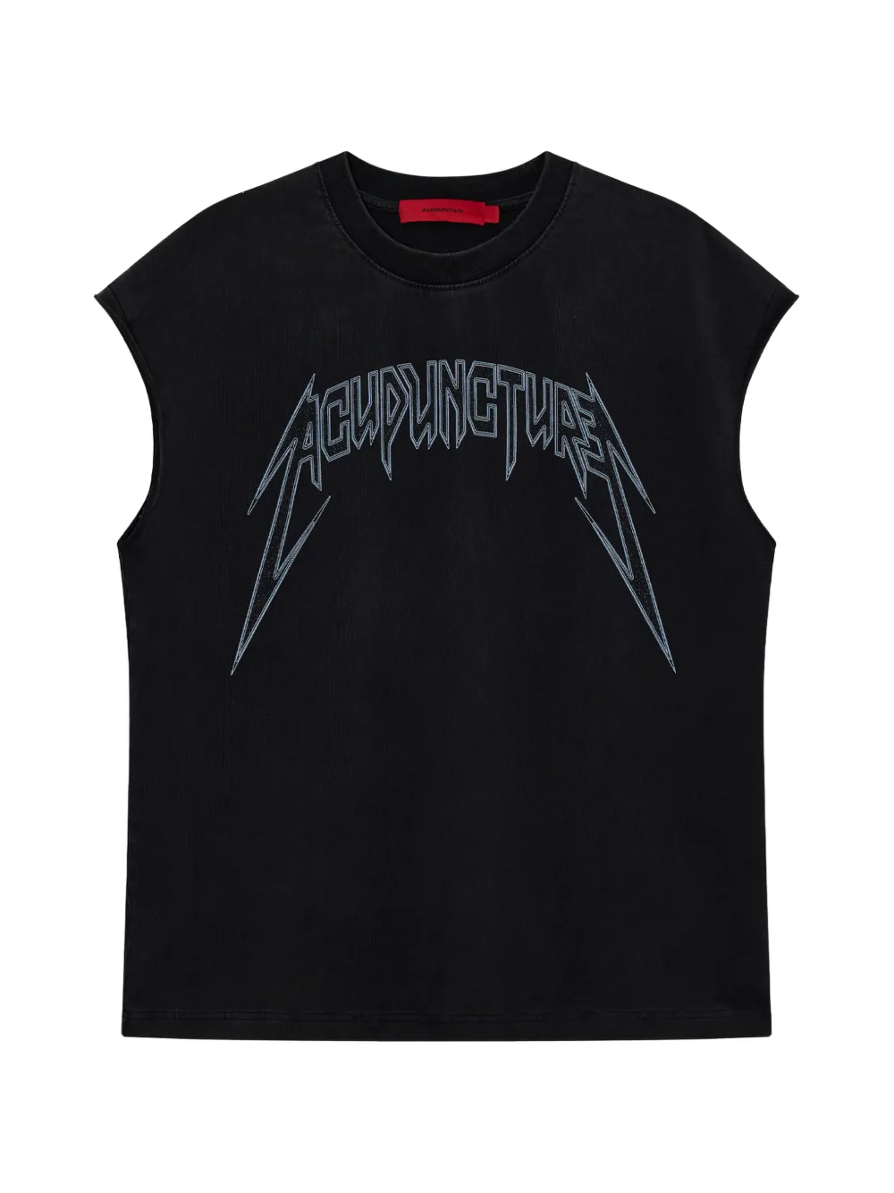 ACUPUNCTURE 1993 stud-embellished logo-print T-shirt - Nero