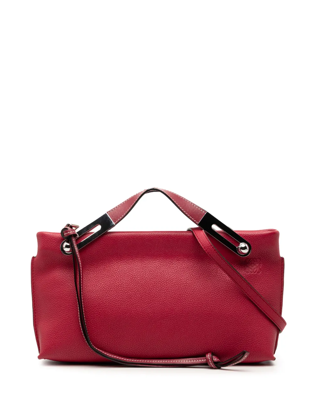 Loewe Pre-Owned 2019 Small Grained Calfskin Missy satchel - Rosso