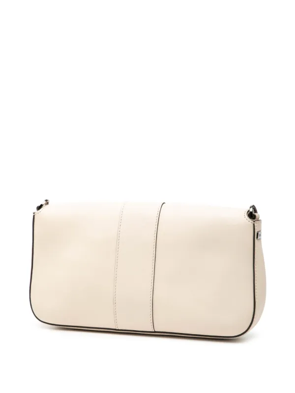 Fendi Pre-Owned 2010-2026 Whipstitch Leather Baguette Crossbody