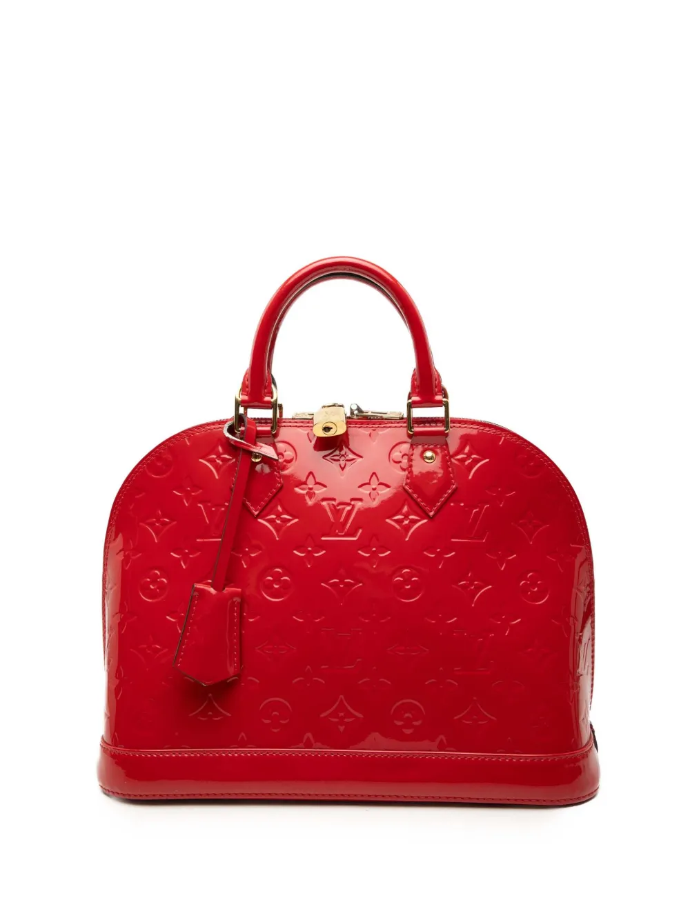 Louis Vuitton Pre-Owned 2015 Monogram Vernis Alma PM handbag - Rosso