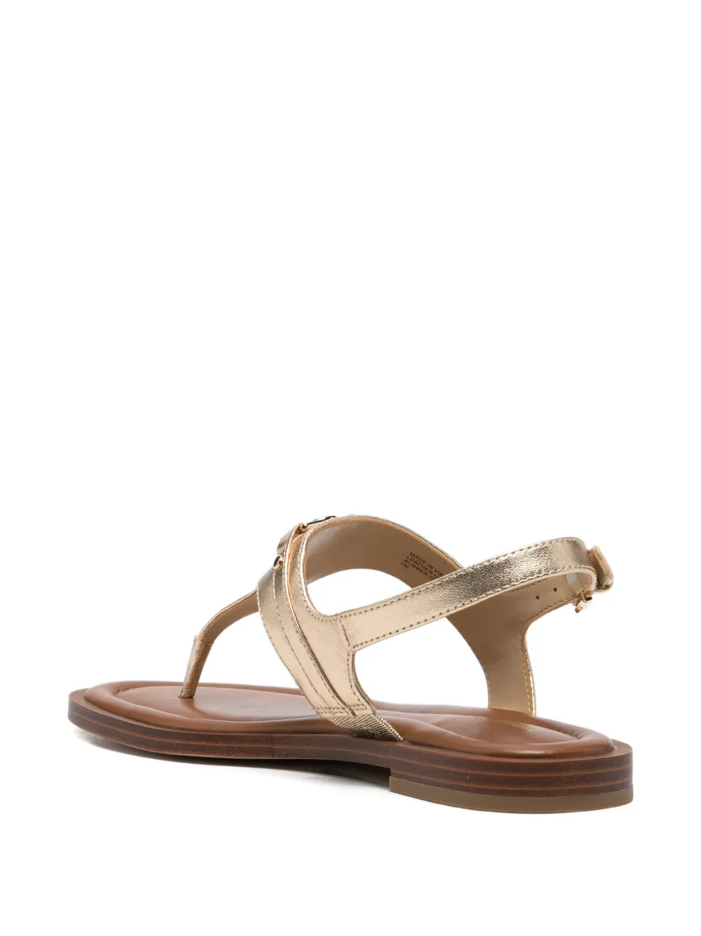 Michael Kors Mandy sandalen met T-bandje Goud