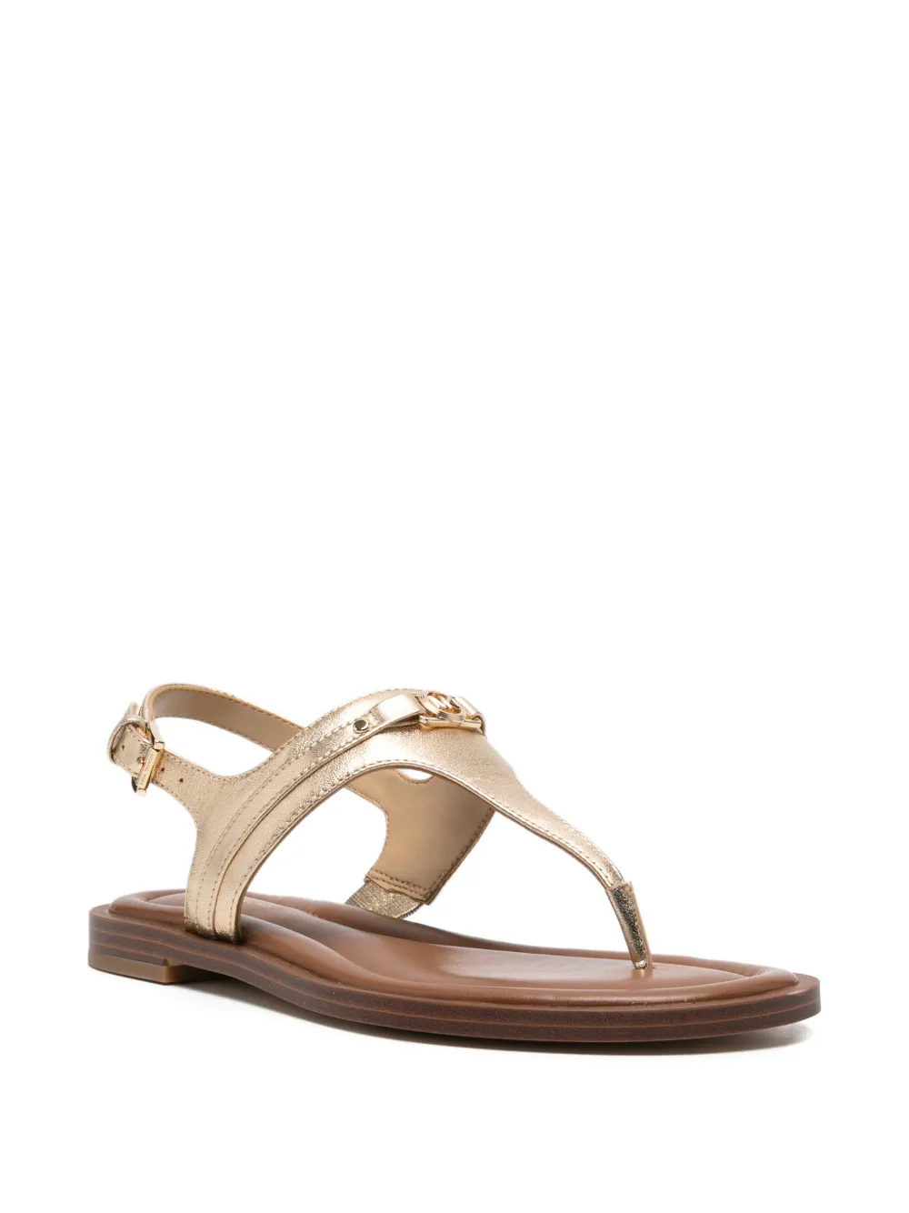 Michael Kors Mandy sandalen met T-bandje Goud