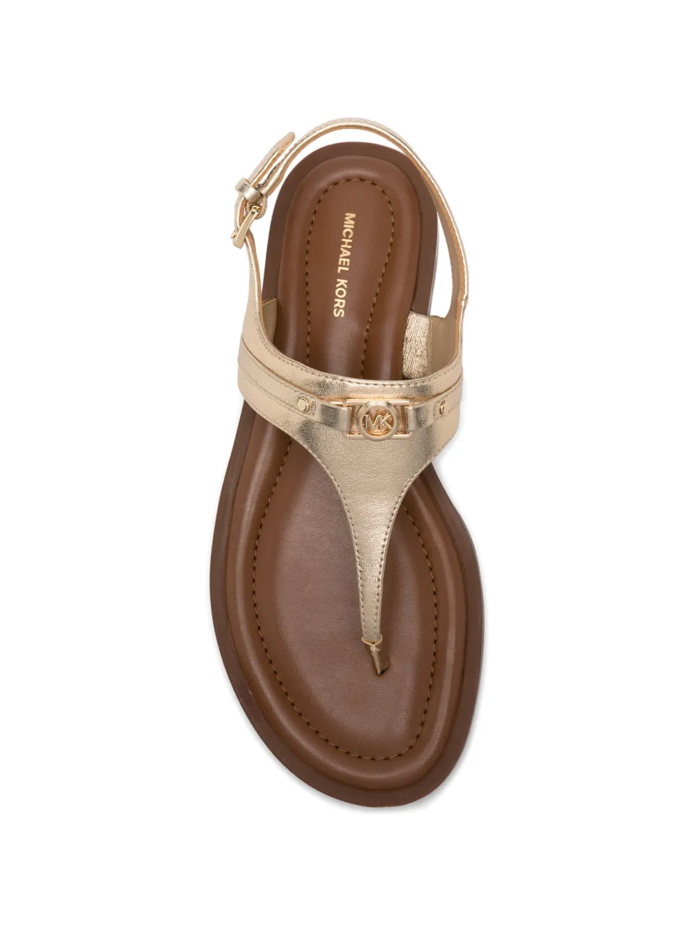 Michael Kors Mandy sandalen met T-bandje Goud