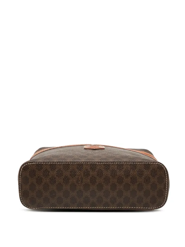 Celine Pre-Owned 20th Century Macadam Coated Canvas Vanity Bag