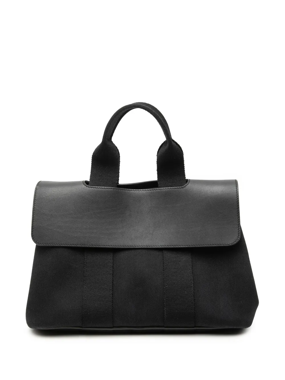 Hermès Pre-Owned 2000-2014 Toile and Swift Valparaiso PM handbag - Black