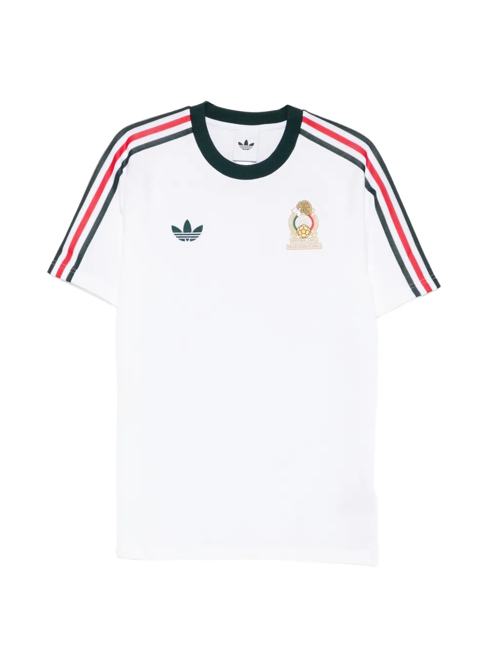 adidas x FMF OG logo-patch striped T-shirt - Bianco