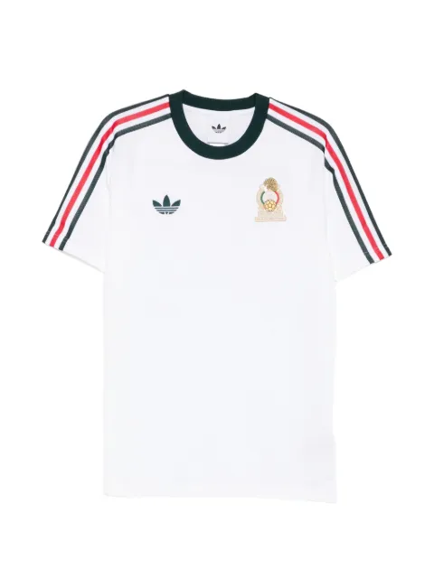 adidas x FMF OG logo-patch striped T-shirt
