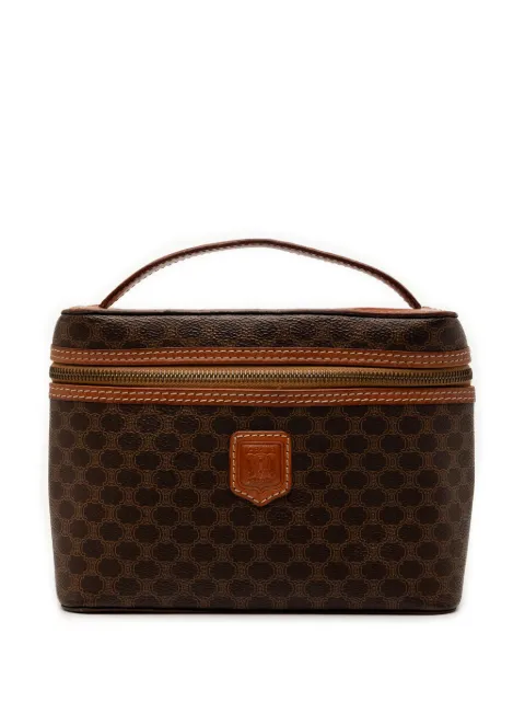 Celine Pre-Owned 20th Century Macadam Coated Canvas vanity bag