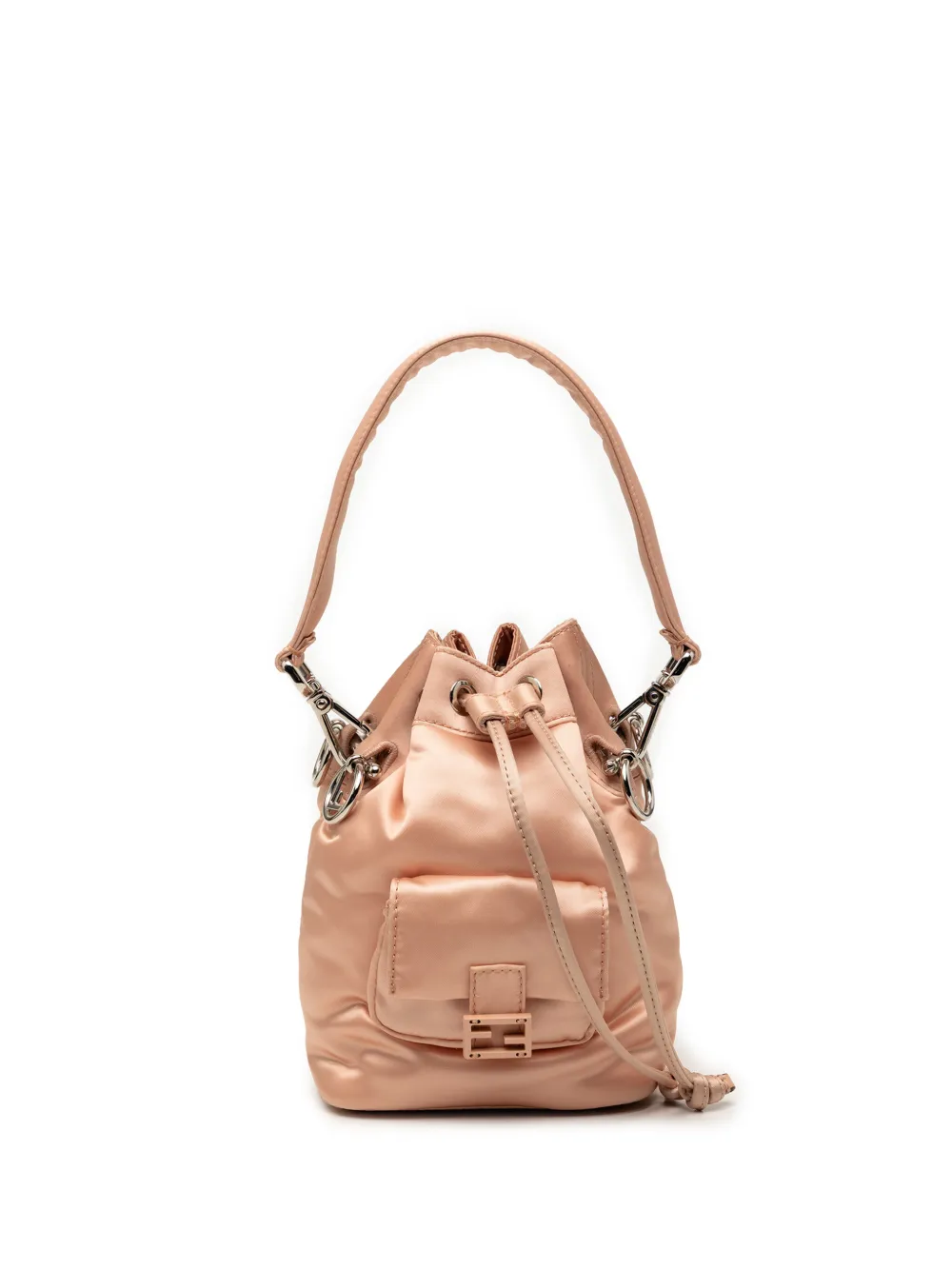 Fendi Pre-Owned 2010-2025 Mini Satin Mon Tresor Bucket Bag satchel - Rosa