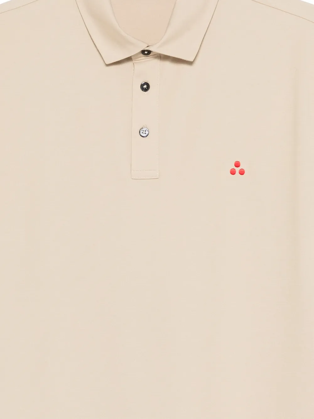 Peuterey Poloshirt met geborduurd logo Beige