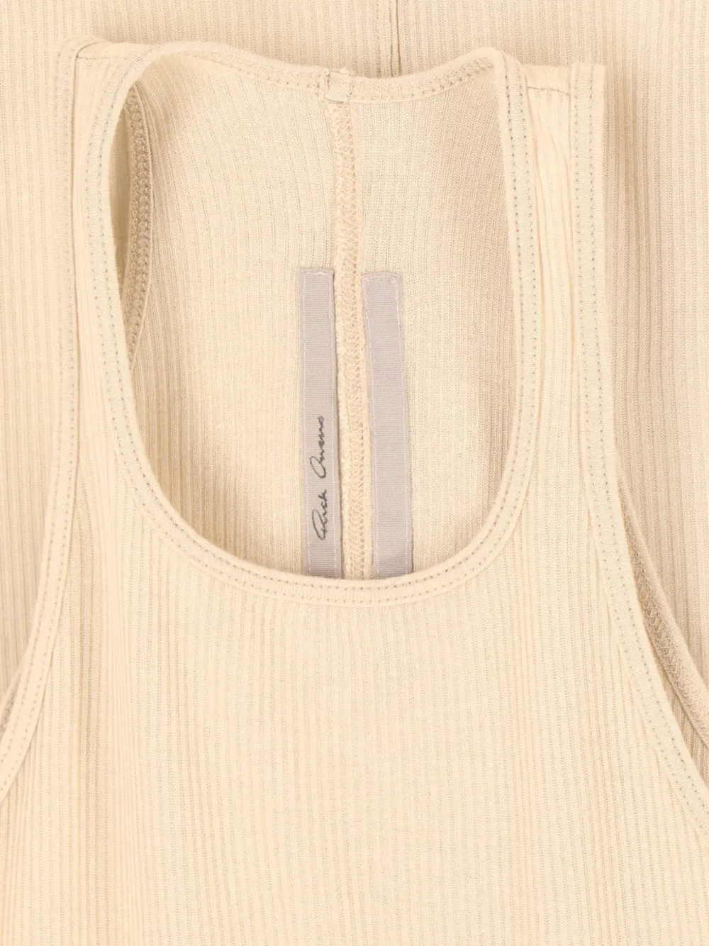 Rick Owens Ribgebreide midi-jurk Beige