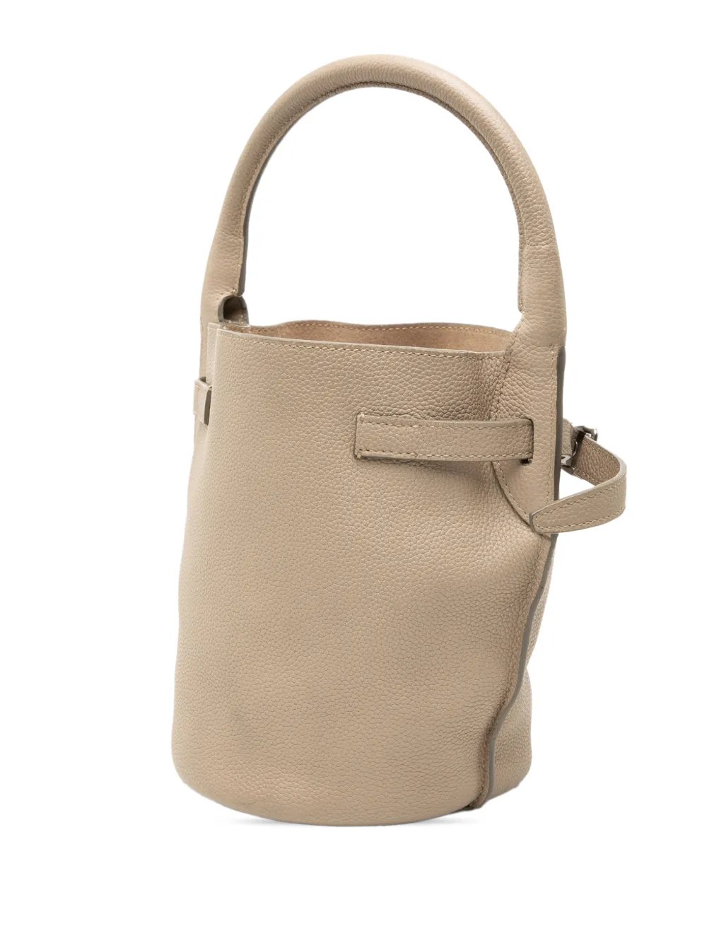 Celine Pre-owned 2018-2025 Nano Leather Big Bucket Bag Satchel in Brown, view 3