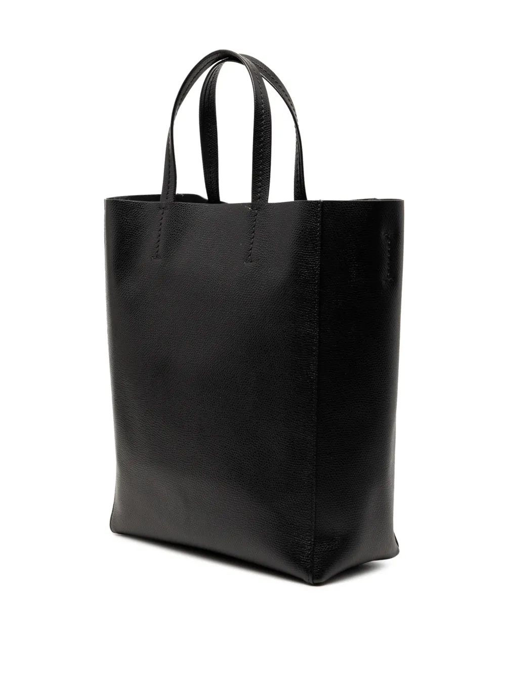  Celine Pre-owned 2018 Small Grained Calfskin Vertical Cabas Satchel - Black 
