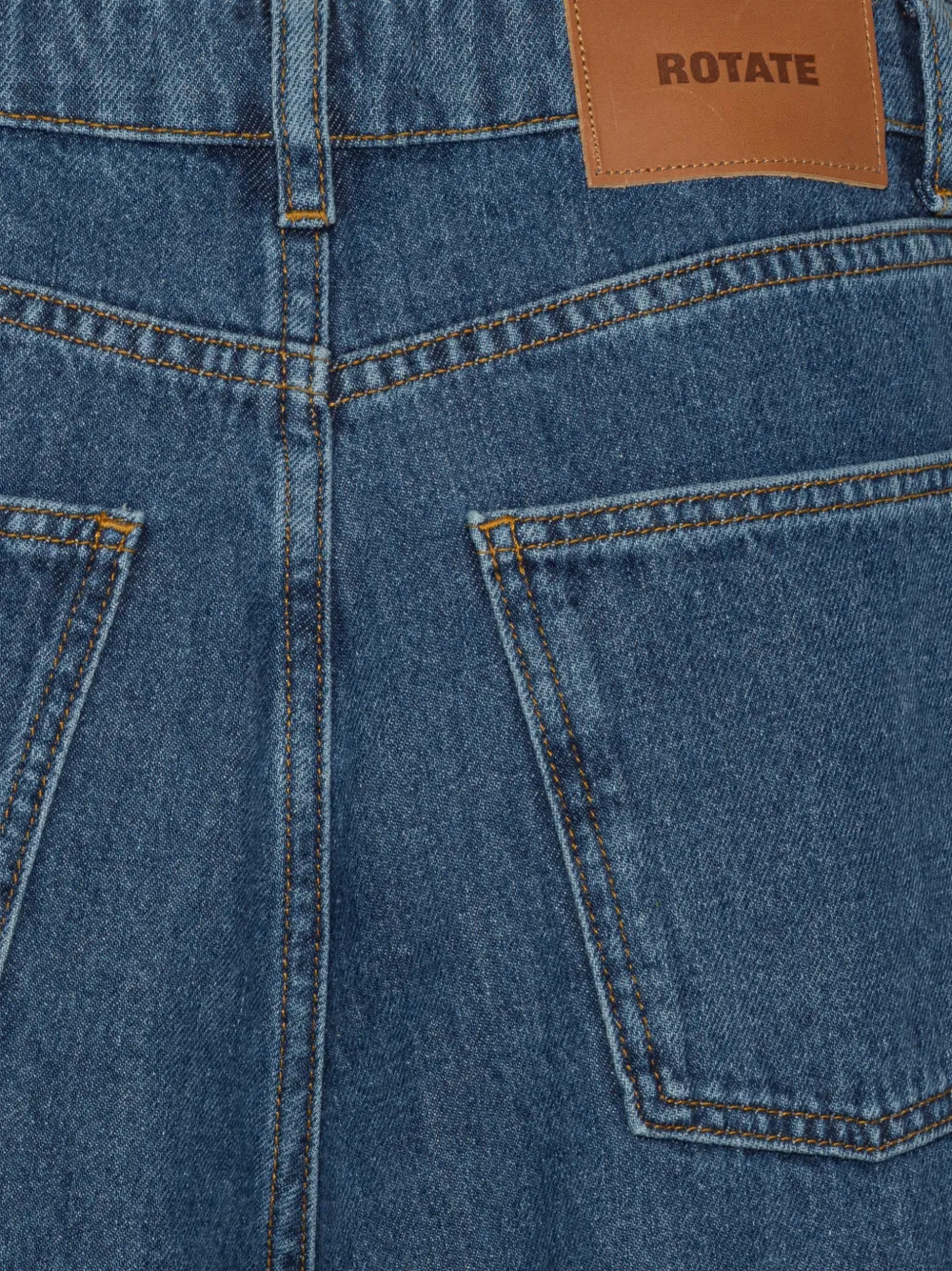 ROTATE BIRGER CHRISTENSEN Gedrapeerde jeans Blauw