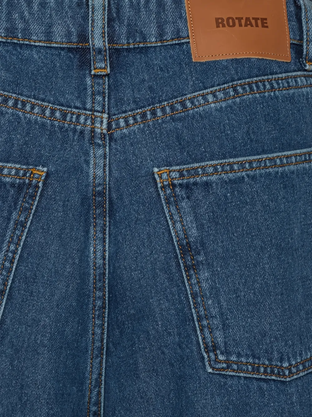 ROTATE BIRGER CHRISTENSEN Gedrapeerde jeans Blauw
