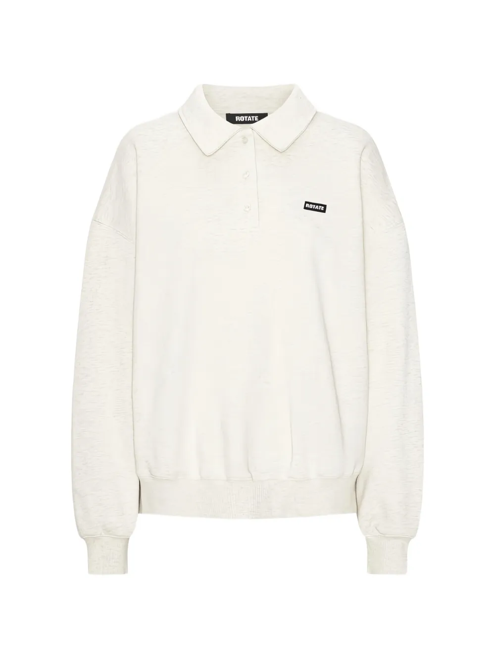 ROTATE BIRGER CHRISTENSEN Polo Heavy Sweatshirt - Nude