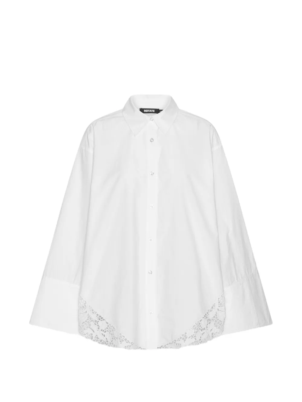 ROTATE BIRGER CHRISTENSEN Camicia oversize in pizzo - Bianco