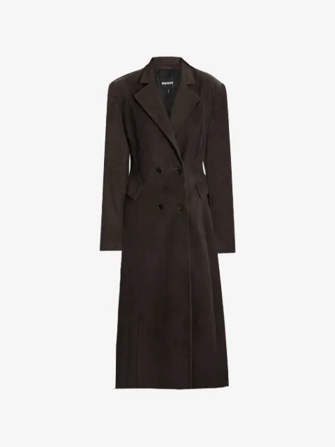 ROTATE BIRGER CHRISTENSEN double-breasted suede coat