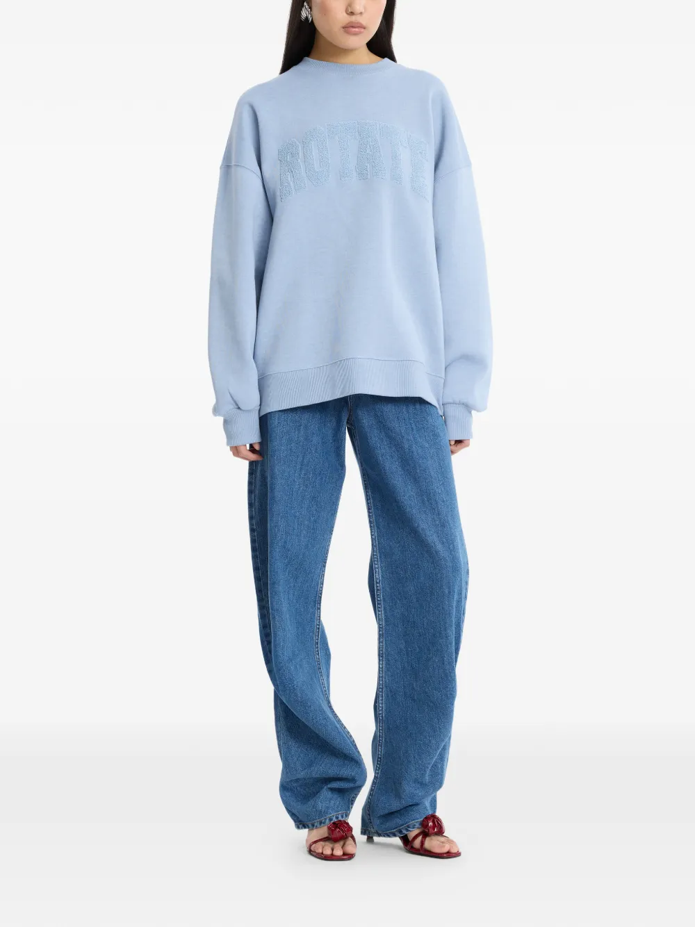 ROTATE BIRGER CHRISTENSEN Sweater met ronde hals Blauw
