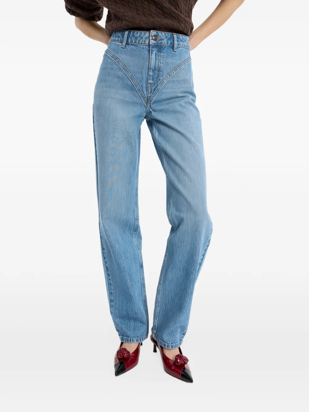 ROTATE BIRGER CHRISTENSEN High waist jeans Blauw