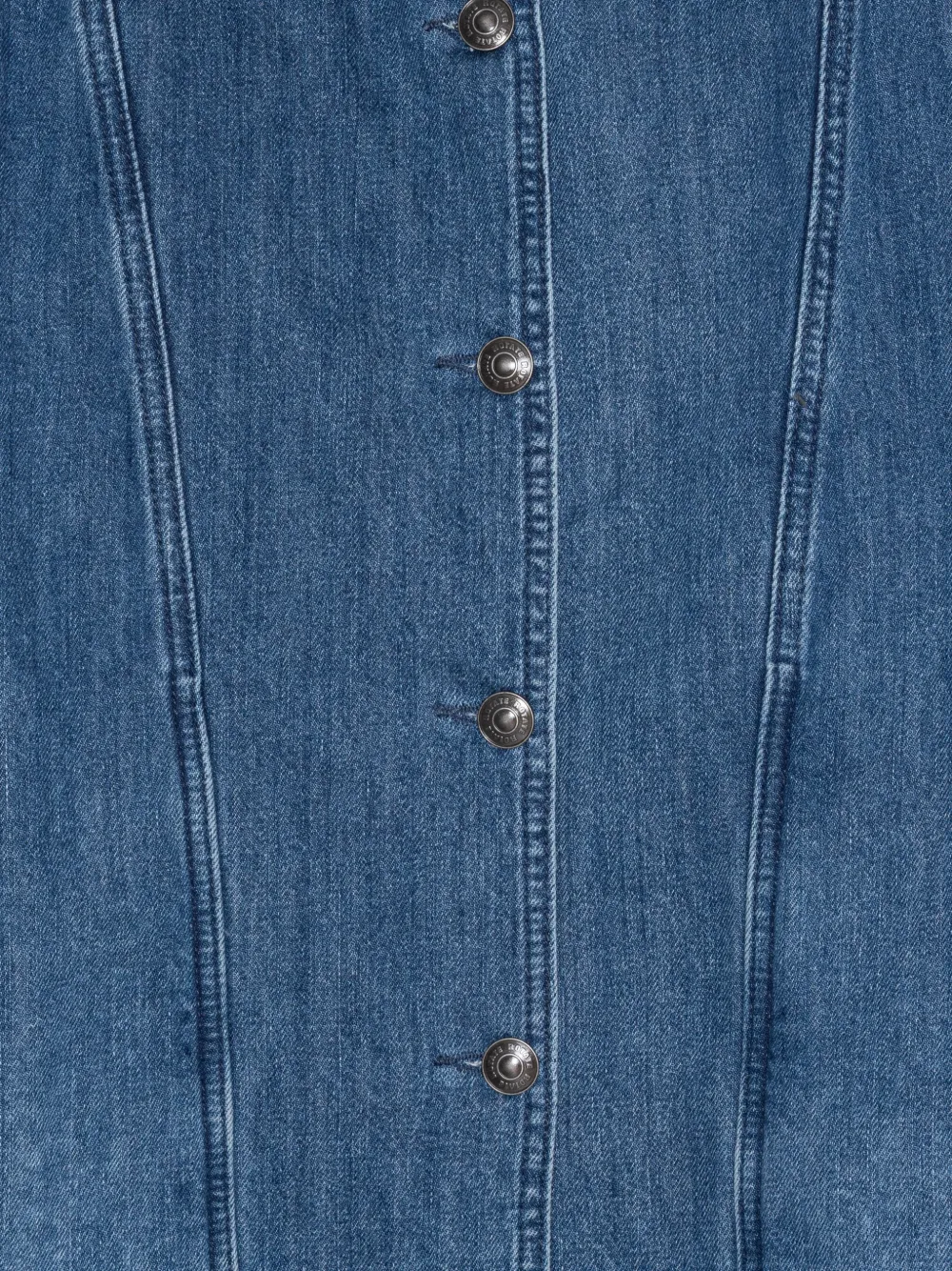 ROTATE BIRGER CHRISTENSEN Gesmockt denim jack Blauw