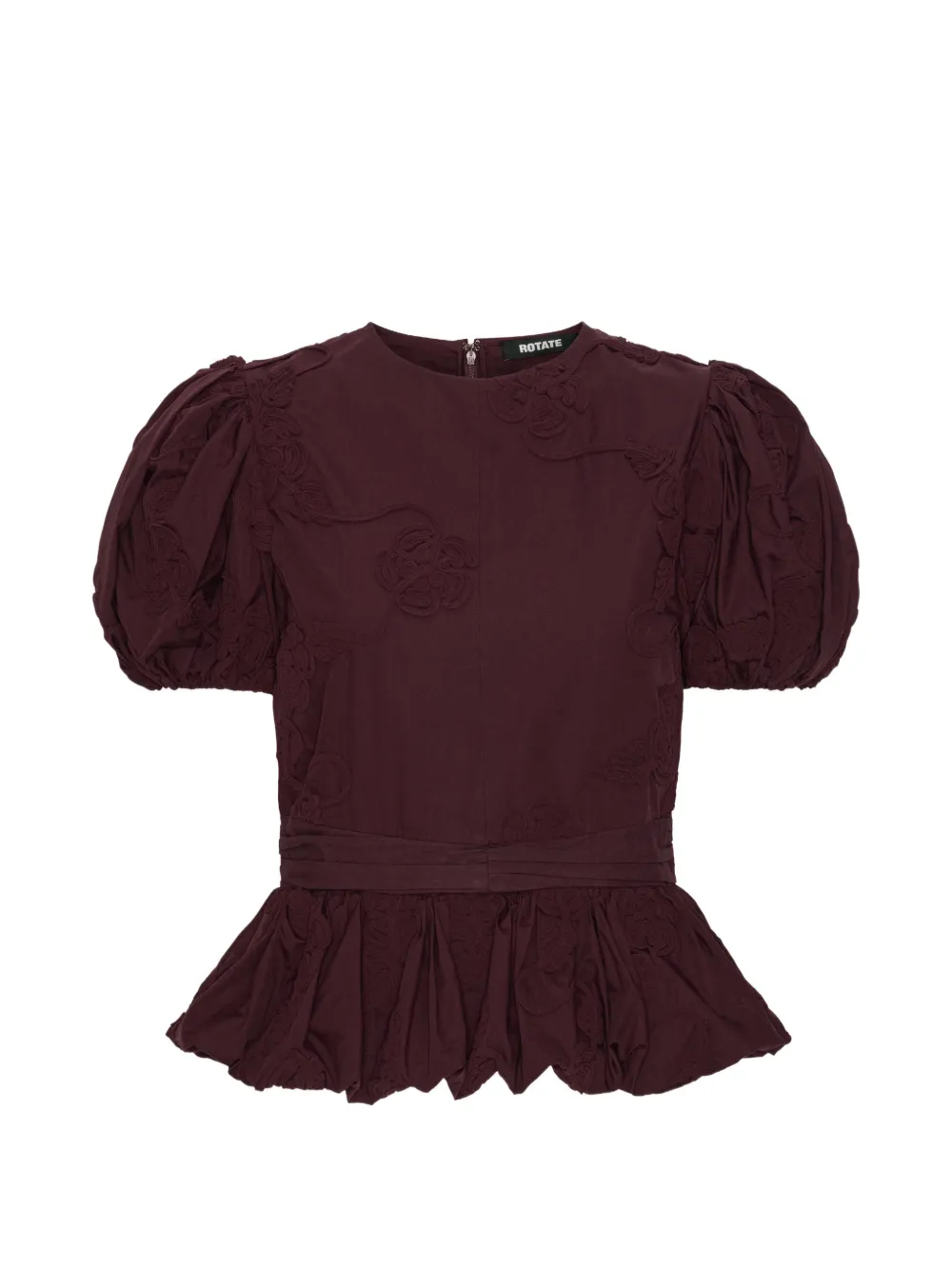 ROTATE BIRGER CHRISTENSEN Top con maniche a palloncino - Rosso